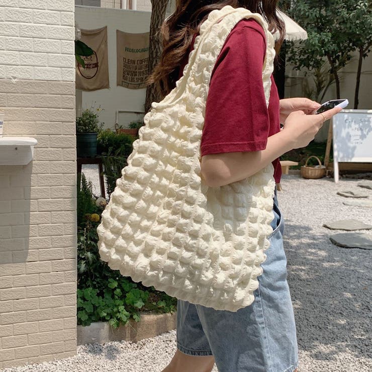 オフホワイト | トートバッグ ハンドバッグ 肩掛けバック | Doux Belle 