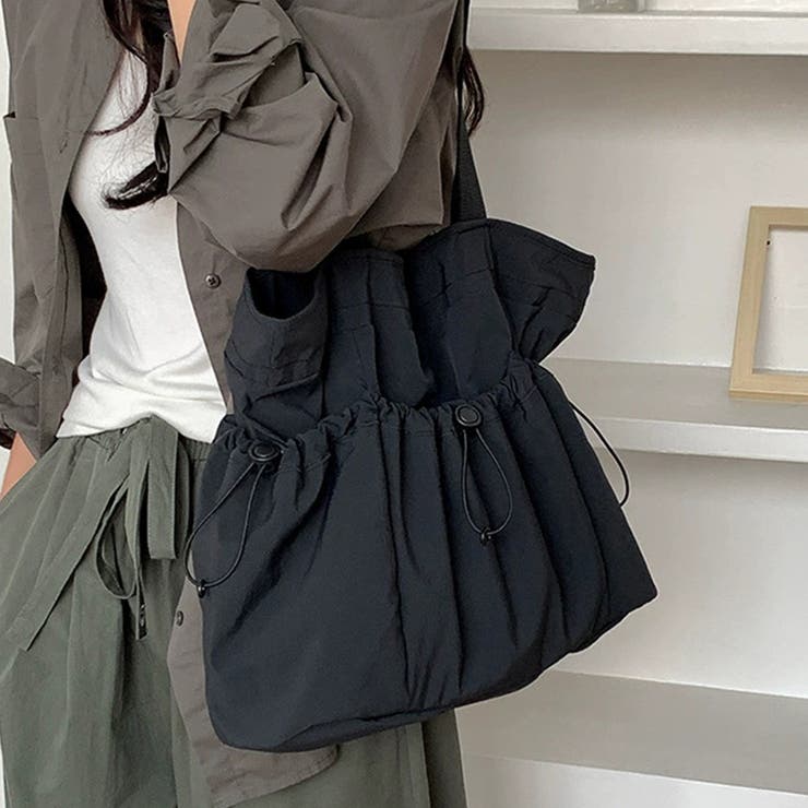 ブラック | トートバッグ ハンドバッグ おしゃれ | Doux Belle 