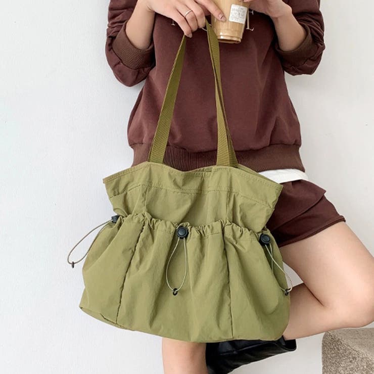 カーキ | トートバッグ ハンドバッグ おしゃれ | Doux Belle 