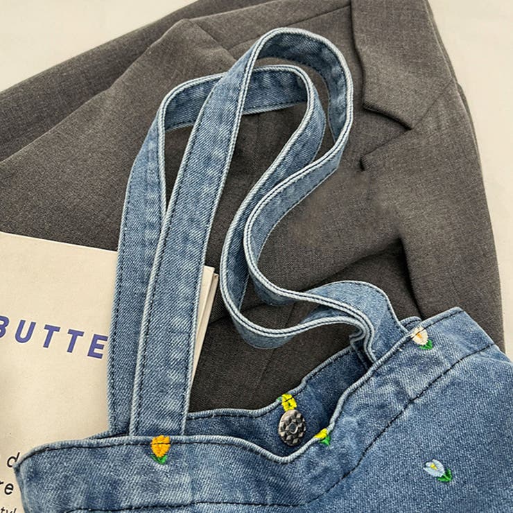 花柄デザインデニムトートバッグ | Doux Belle  | 詳細画像13 