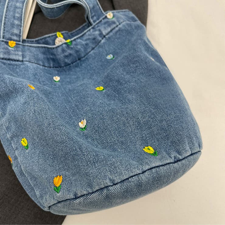 花柄デザインデニムトートバッグ | Doux Belle  | 詳細画像14 