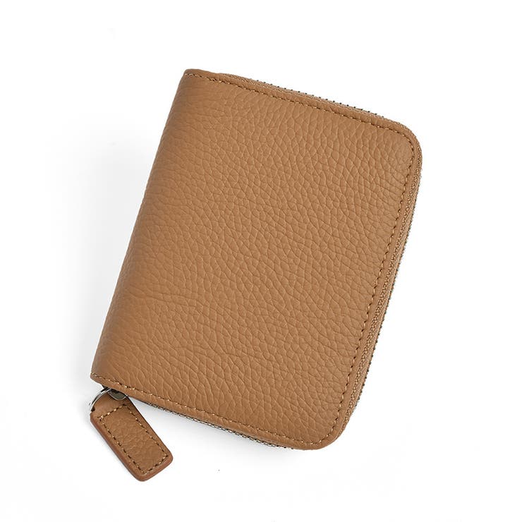 ブラウン | スキミング防止シート付きコンパクト財布 | Doux Belle 