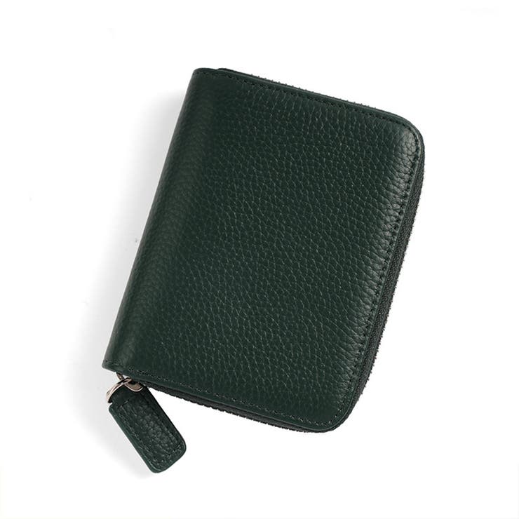 モスグリーン | スキミング防止シート付きコンパクト財布 | Doux Belle 