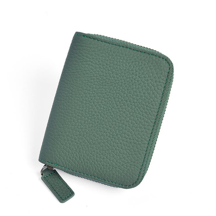 ライトグリーン | スキミング防止シート付きコンパクト財布 | Doux Belle 
