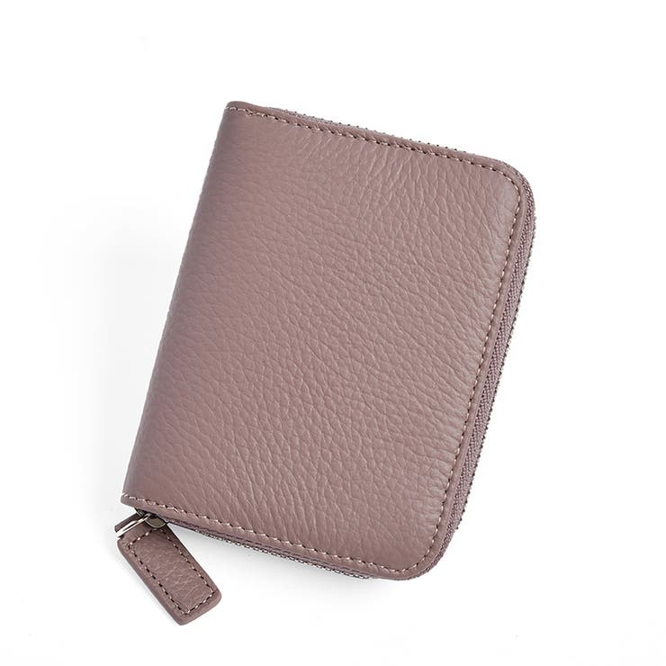 スモーキーピンク | スキミング防止シート付きコンパクト財布 | Doux Belle 