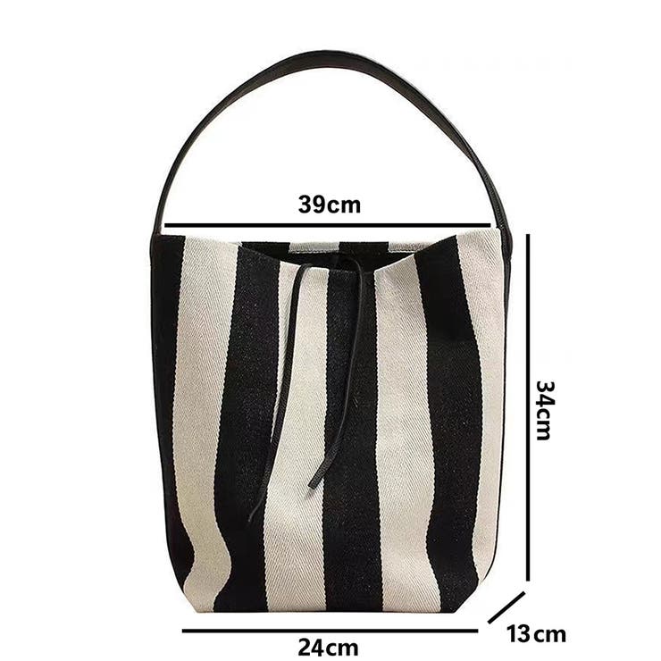 ミニバッグ付きの2点セット ストライプ柄トートバッグ | Doux Belle  | 詳細画像11 