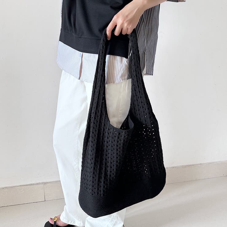 レース編みニットトートバッグ | Doux Belle  | 詳細画像8 