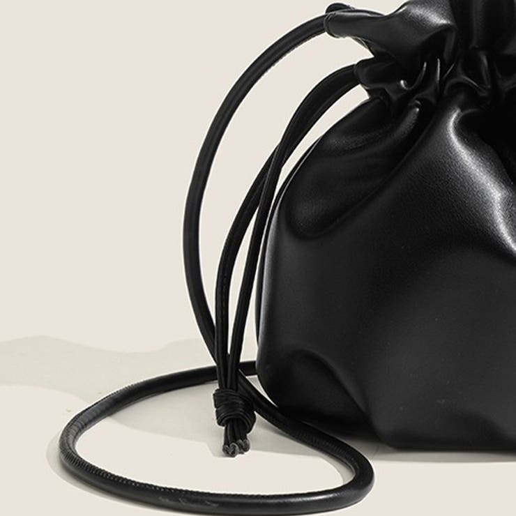 ミニマルデザインレザー巾着バッグ | Doux Belle  | 詳細画像14 