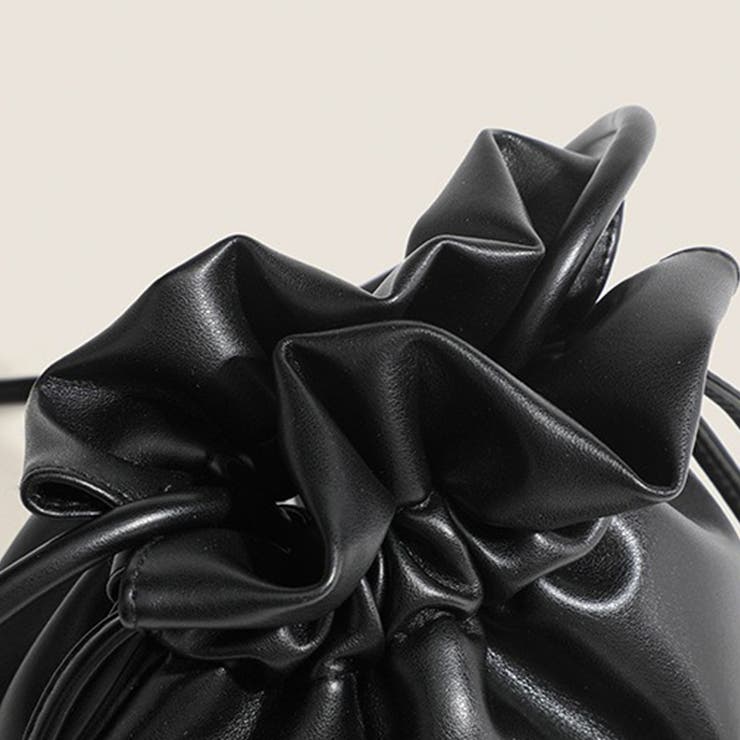 ミニマルデザインレザー巾着バッグ | Doux Belle  | 詳細画像15 