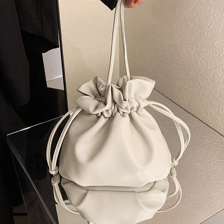 ミニマルデザインレザー巾着バッグ | Doux Belle  | 詳細画像6 