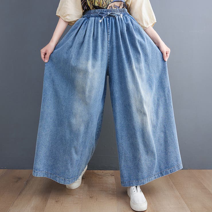 パンツ デニムパンツ ワイドデニムパンツ | Doux Belle  | 詳細画像7 