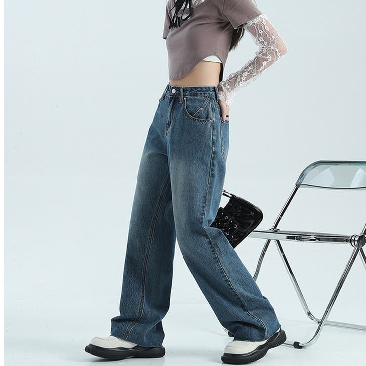 デニムパンツ ストレートパンツ パンツ | Doux Belle  | 詳細画像9 