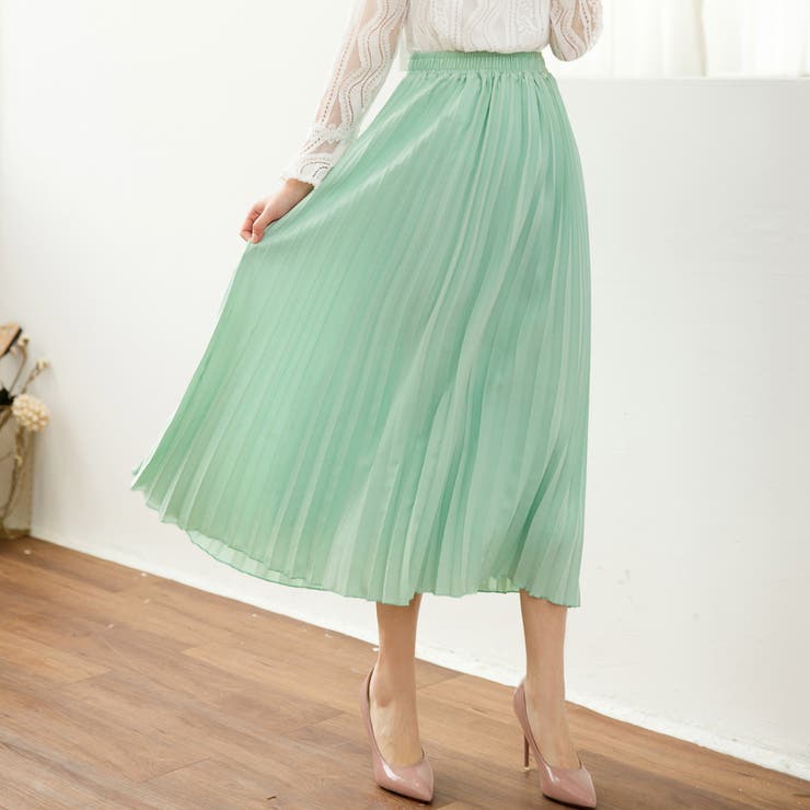 プリーツスカート 秋 ロング丈スカート | Doux Belle  | 詳細画像23 