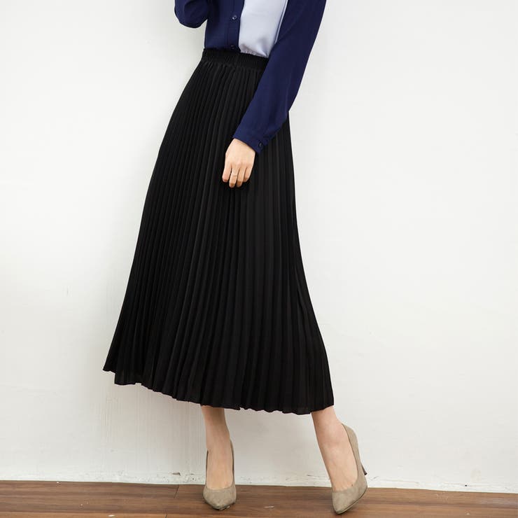 プリーツスカート 秋 ロング丈スカート | Doux Belle  | 詳細画像29 