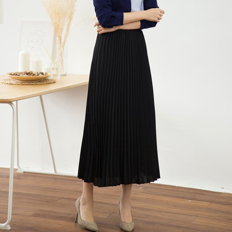 プリーツスカート 秋 ロング丈スカート | Doux Belle  | 詳細画像30 