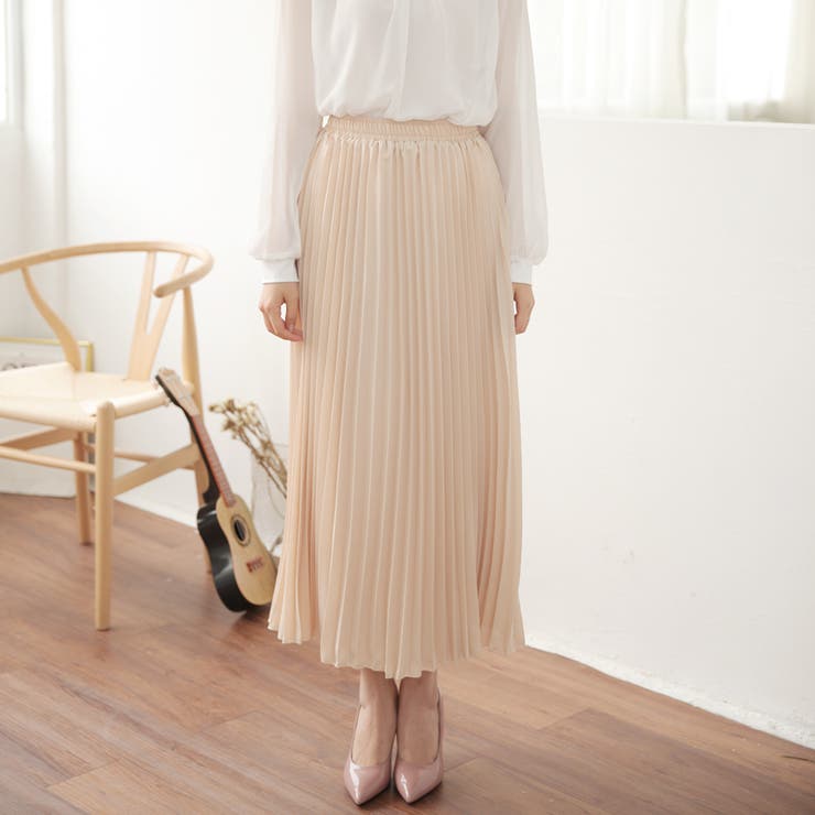 プリーツスカート 秋 ロング丈スカート | Doux Belle  | 詳細画像33 