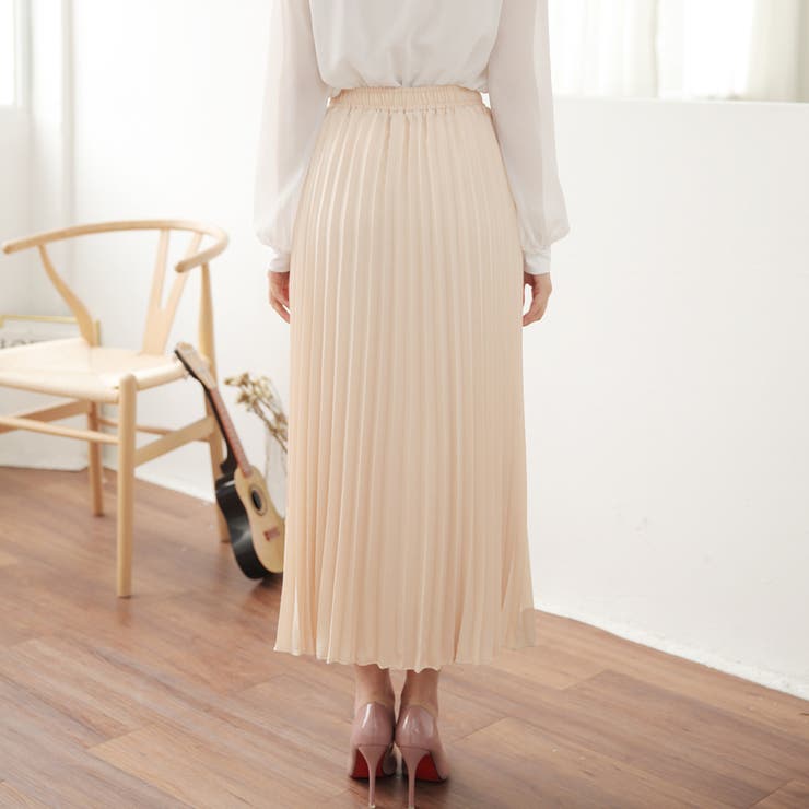 プリーツスカート 秋 ロング丈スカート | Doux Belle  | 詳細画像35 