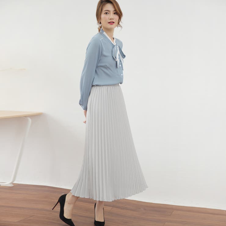 プリーツスカート 秋 ロング丈スカート | Doux Belle  | 詳細画像5 