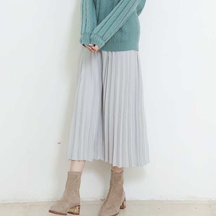 プリーツスカート 秋 ロング丈スカート | Doux Belle  | 詳細画像8 