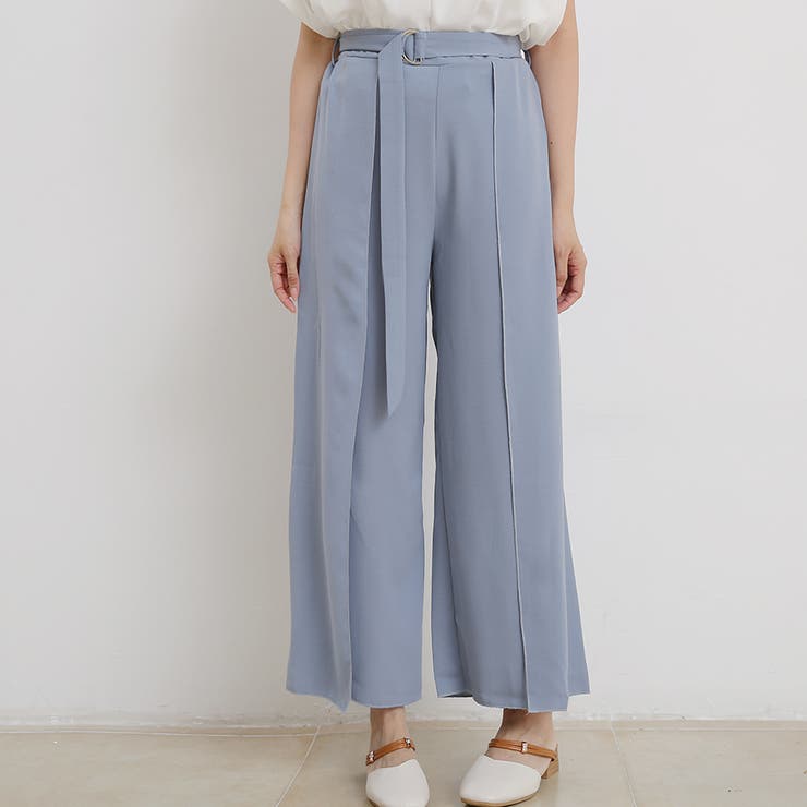 ワイドパンツ ハイウェスト レディース | Doux Belle  | 詳細画像12 