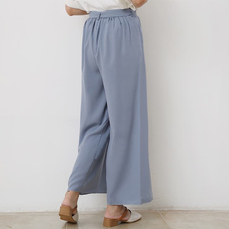 ワイドパンツ ハイウェスト レディース | Doux Belle  | 詳細画像13 
