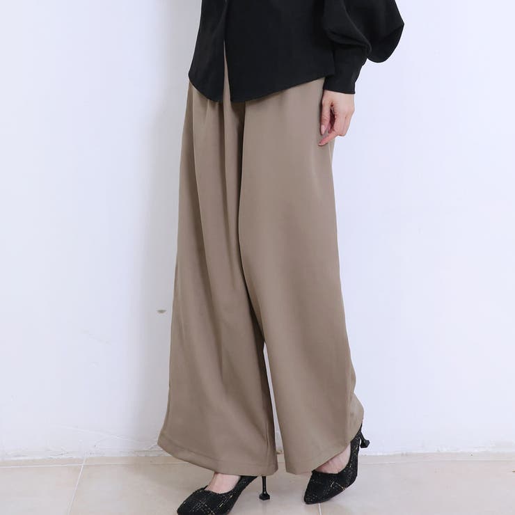 秋新作 ワイドパンツ レディース | Doux Belle  | 詳細画像15 