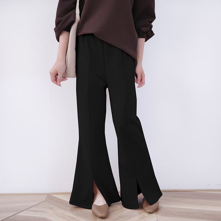 ロングパンツ パンタロン 無地 ストレッチ ストレッチパンツ