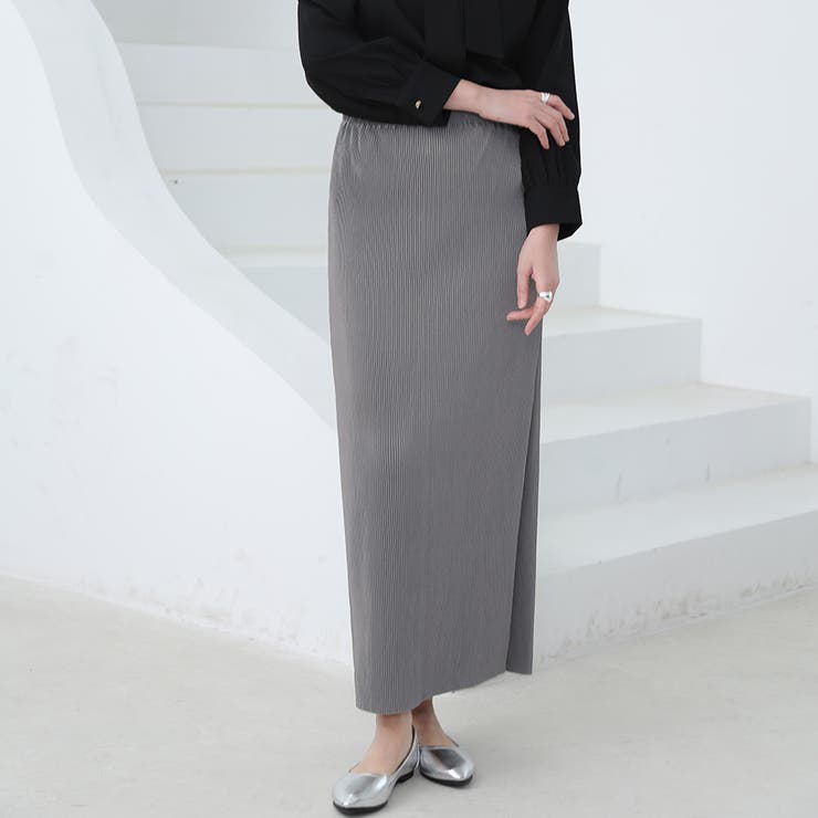 グレージュ | スカート ロング丈 ボトムス | Doux Belle 