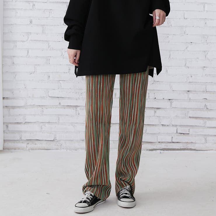 グリーン | ロングパンツ ワイドパンツ ボトムス | Doux Belle 