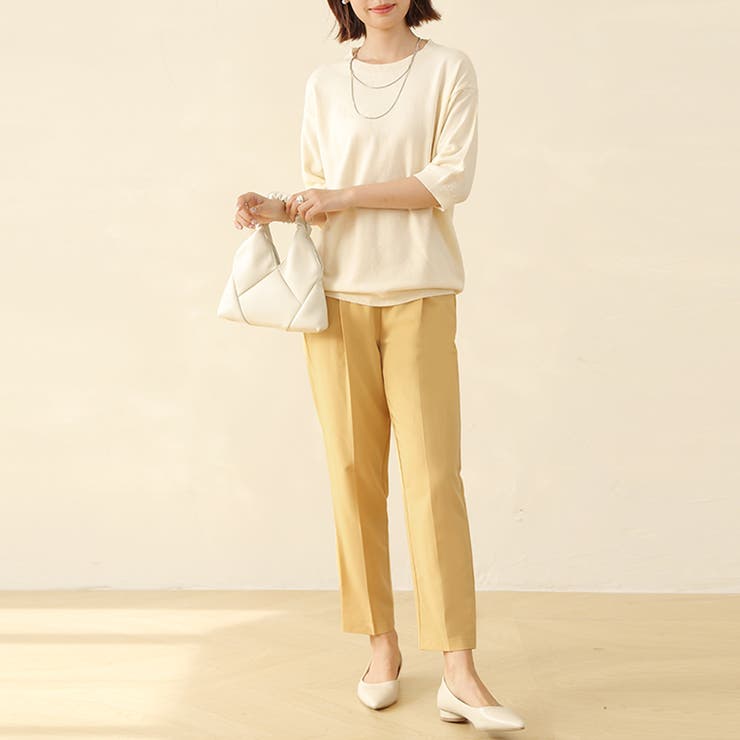 センタープレステーパードパンツ[品番：DBLW0002113]｜Doux Belle