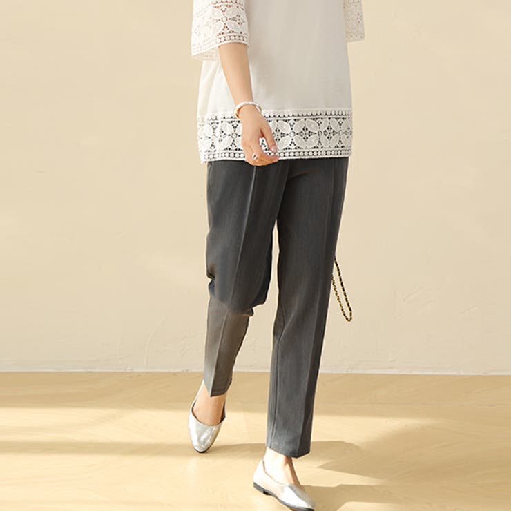 センタープレステーパードパンツ | Doux Belle  | 詳細画像25 