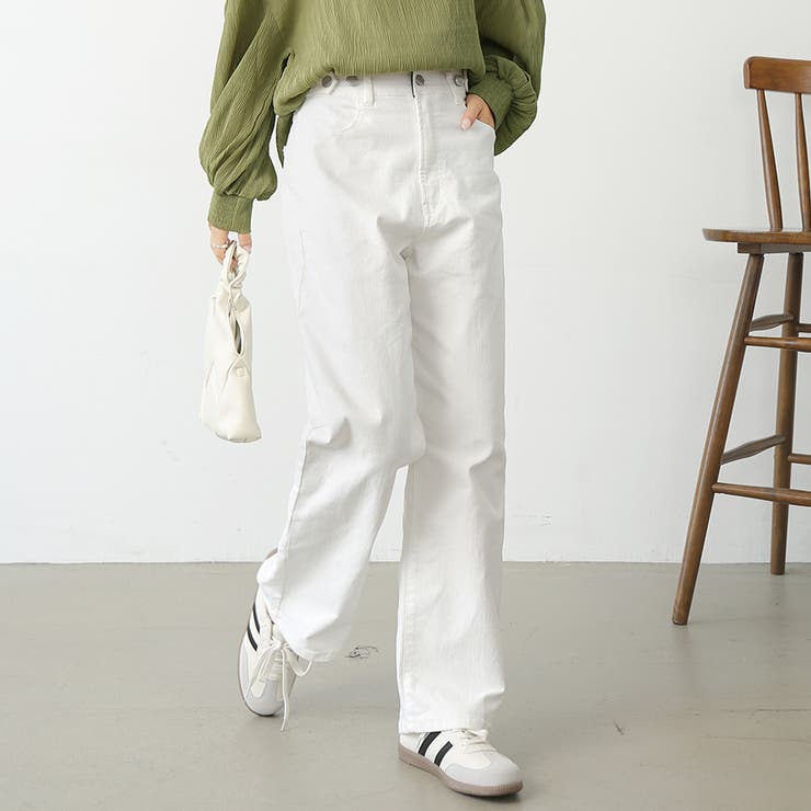 ホワイト | ボトムス ロング ワイド | Doux Belle 