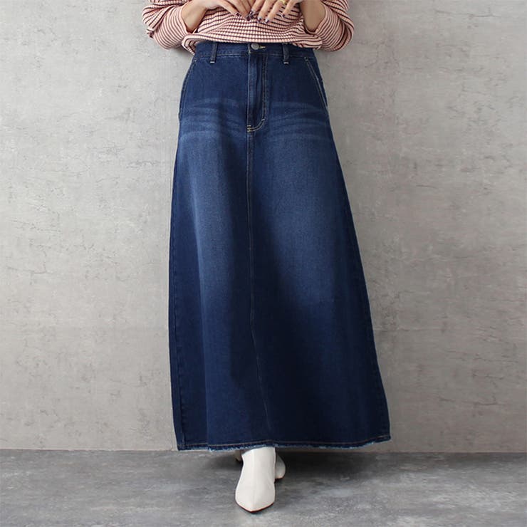 ネイビー | ボトムス スカート ロング | Doux Belle 