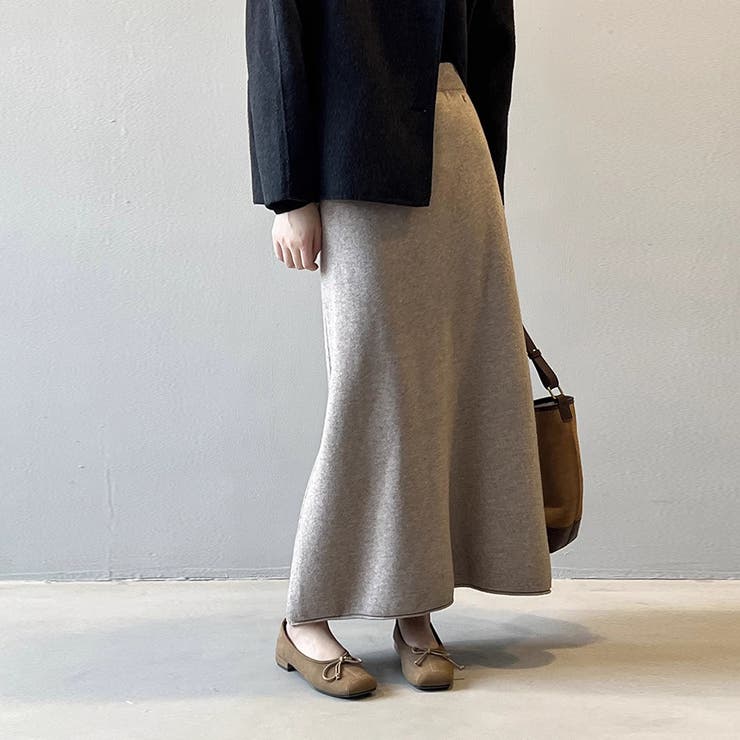 ニットAラインスカート ボトムス フレア | Doux Belle  | 詳細画像10 