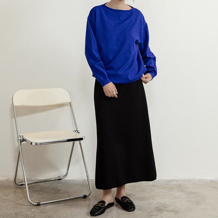 ニットAラインスカート ボトムス フレア | Doux Belle  | 詳細画像15 