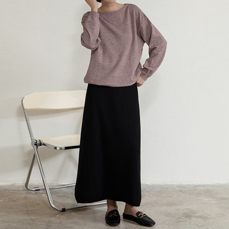 ニットAラインスカート ボトムス フレア | Doux Belle  | 詳細画像20 