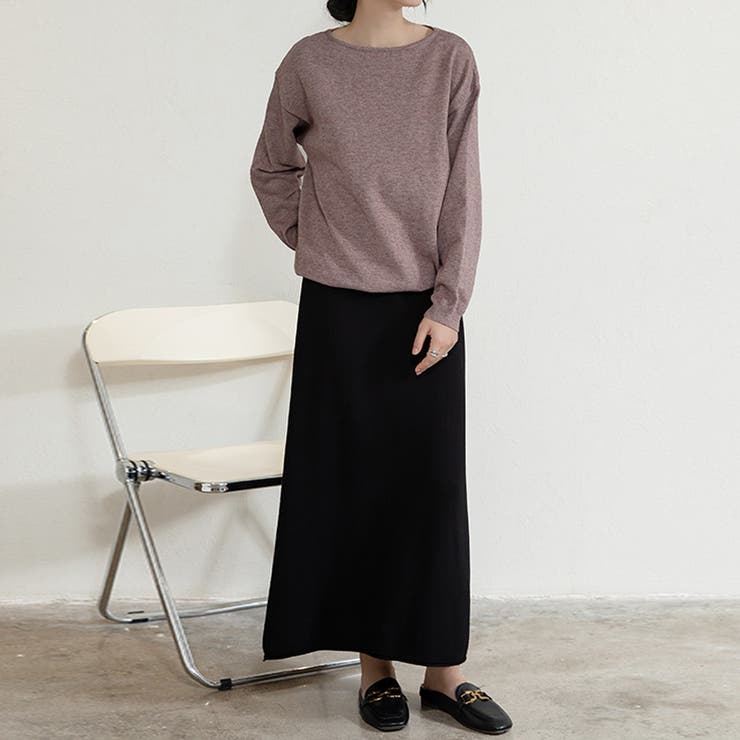 ニットAラインスカート ボトムス フレア | Doux Belle  | 詳細画像21 