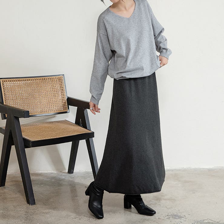 ニットAラインスカート ボトムス フレア | Doux Belle  | 詳細画像4 