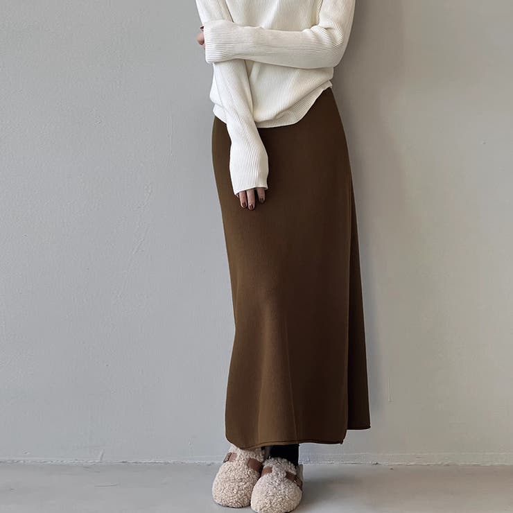 ニットAラインスカート ボトムス フレア | Doux Belle  | 詳細画像6 