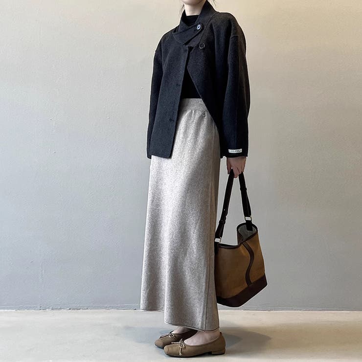 ニットAラインスカート ボトムス フレア | Doux Belle  | 詳細画像9 