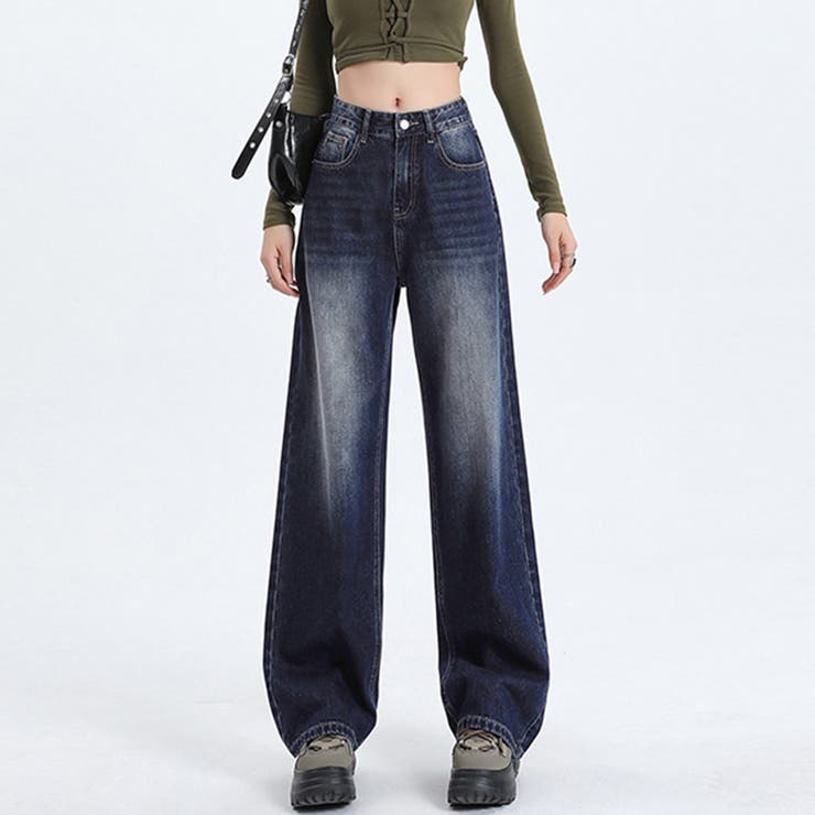 ボトムス パンツ デニム ダメージデニム | Doux Belle  | 詳細画像1 