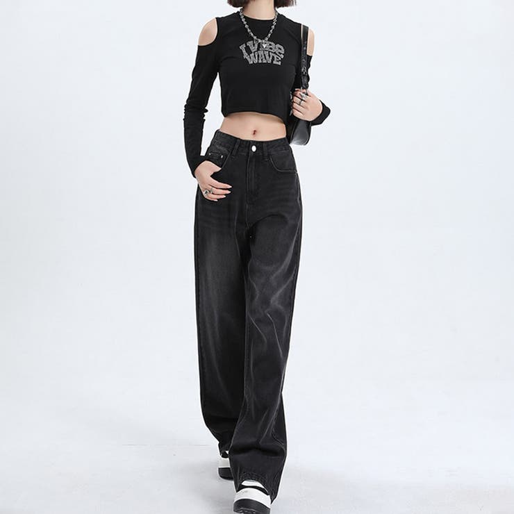 ボトムス パンツ デニム ダメージデニム | Doux Belle  | 詳細画像16 