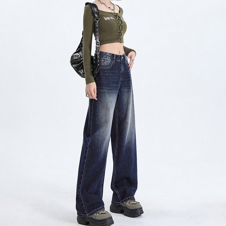 ボトムス パンツ デニム ダメージデニム | Doux Belle  | 詳細画像4 