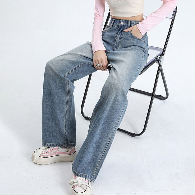 ボトムス パンツ デニム ダメージデニム | Doux Belle  | 詳細画像8 