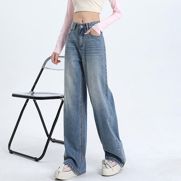 ライトブルー | ボトムス パンツ デニム ダメージデニム | Doux Belle 