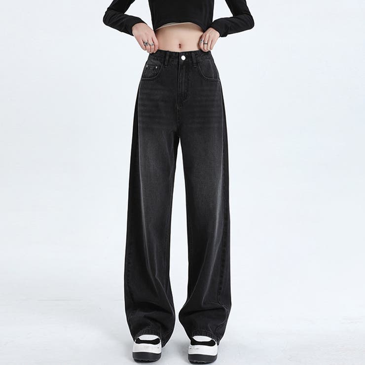 チャコールグレー | ボトムス パンツ デニム ダメージデニム | Doux Belle 