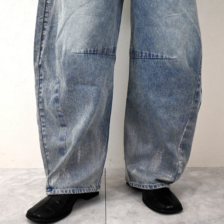 ポケット付き バルーン風シルエット カーブ デニム | Doux Belle  | 詳細画像8 