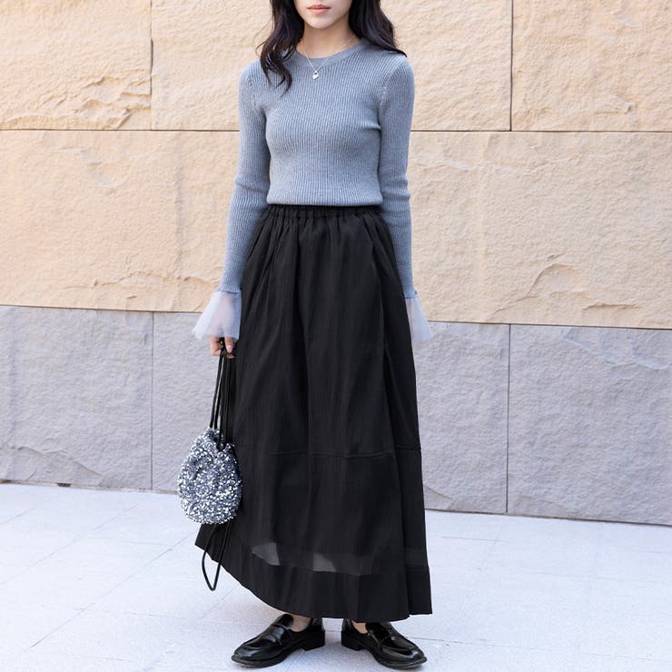 Aラインシアーフレアスカート | Doux Belle  | 詳細画像12 