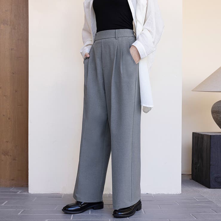 ワイドシルエットスラックスパンツ | Doux Belle  | 詳細画像11 