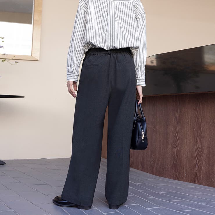 ワイドシルエットスラックスパンツ | Doux Belle  | 詳細画像8 